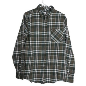 CLOUDVEIL MOUNTAINWORKS Classic Fit Plaid Flannel Shirt sz‎ L